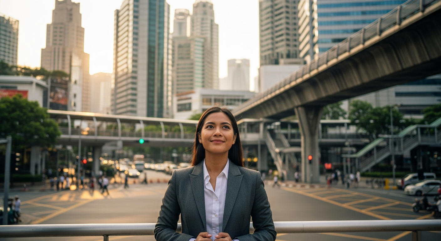 Southeast Asian entrepreneur building a business with AI