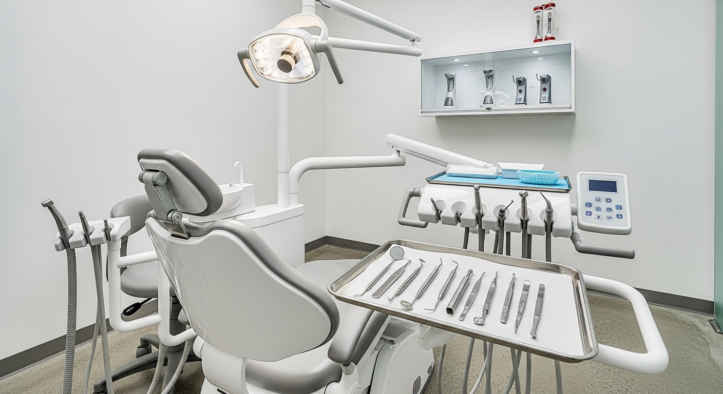 Modern Thai dental clinic with dentist examining a patient