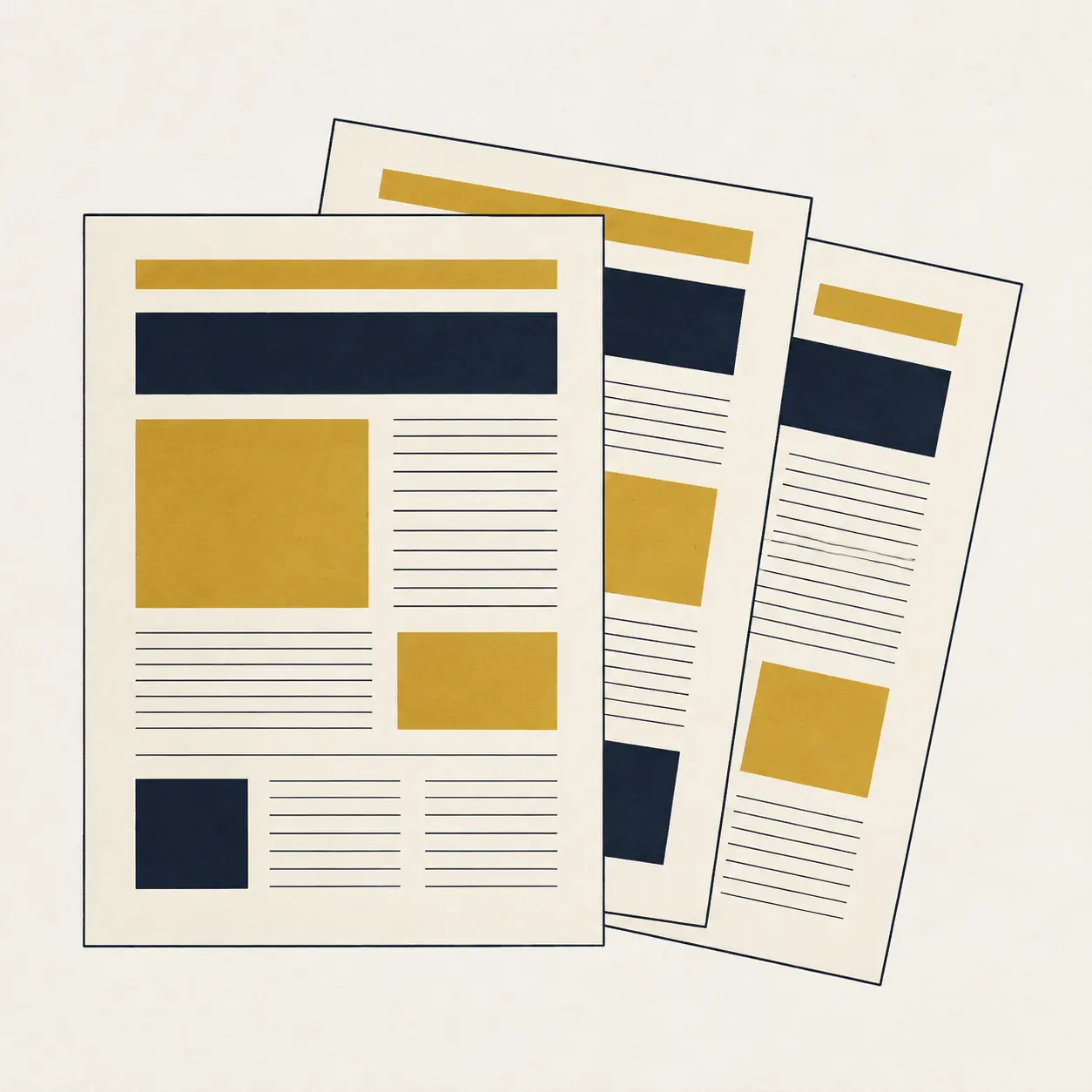 Flat icon: a single page