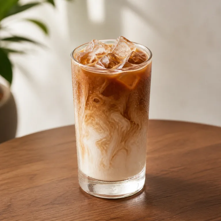 Iced latte product photo