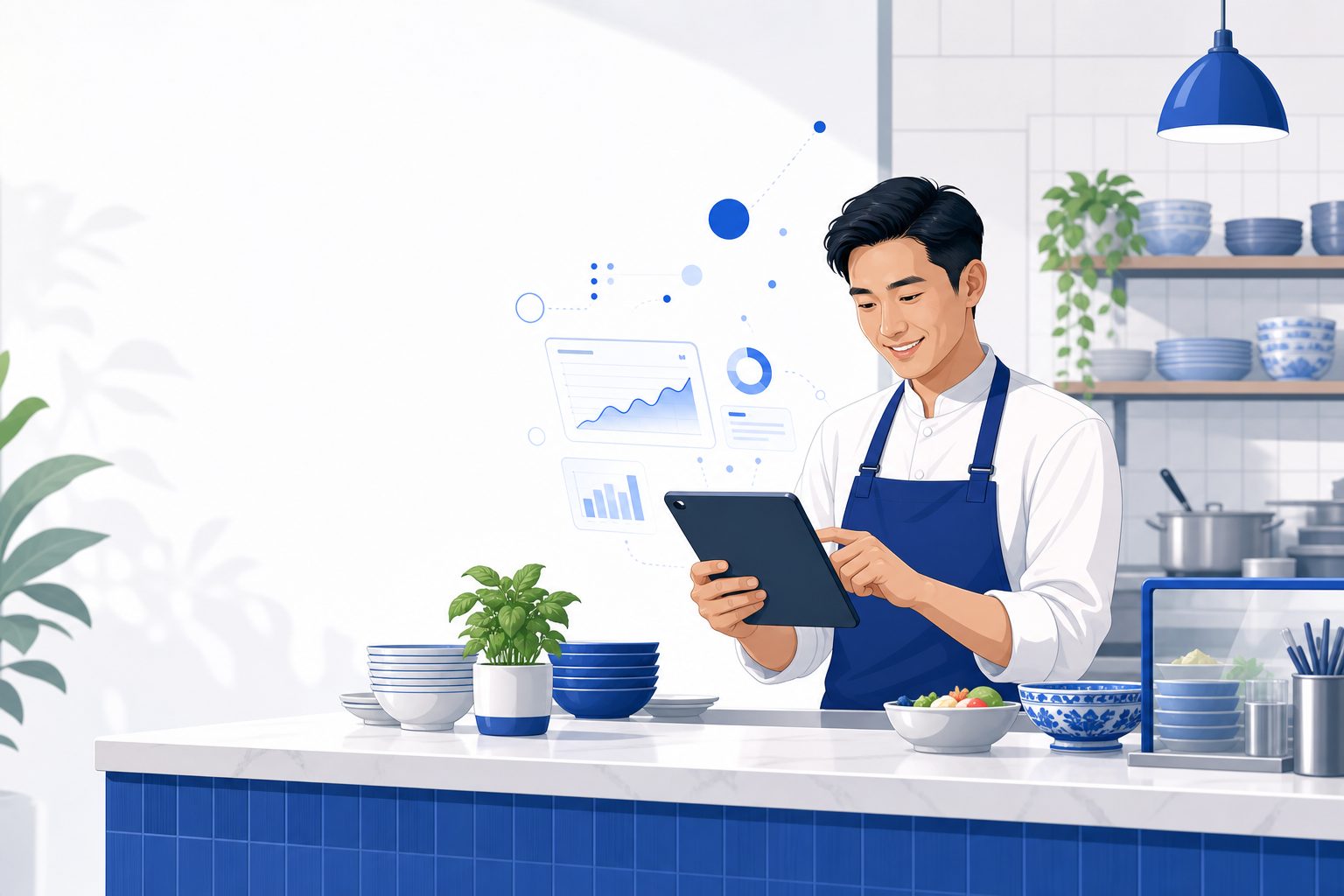 ร้านอาหารไทยจัดการออเดอร์และการจองด้วย Suriya